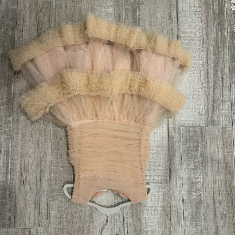 Elegant Cream Kids Formal Dress